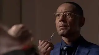 Gus Fring dies but its the PS2 startup sound