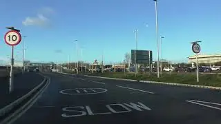 Driving On The B4084 From M5 Motorway J7 Worcester To Worcestershire Parkway Train Station, England
