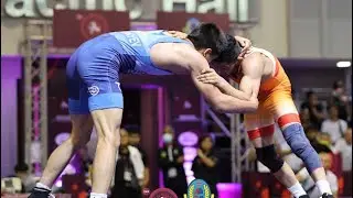 U20 Asian championship FINAL FS - 57kg A.SAIDTURAYEV(UZB) v A.ANKUSH(IND)