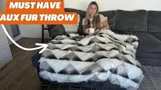 TINA'S HOME Faux Fur Throw Blanket for Couch - Fuzzy Fleece Blankets REVIEW