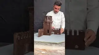 He Made a Giant Chocolate Tower Cake for a Dubai Prince! #shorts