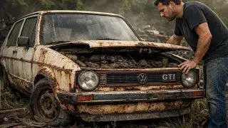 ASMR Car Restoration  Full Rebuild of a 1976 VW Golf Mk1 GTI From Abandoned Rust to Brand New   Rest