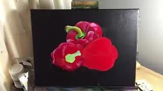 Painting with Bell Peppers is the NEW Acrylic Trend!