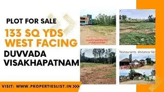 133 Sq yards West facing plot for sale, Duvvada, Visakhapatnam