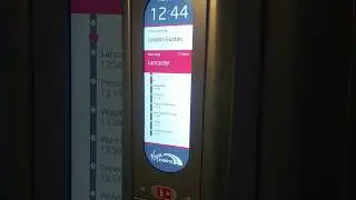Virgin West Coast new interior information screens on Pendolino 390047