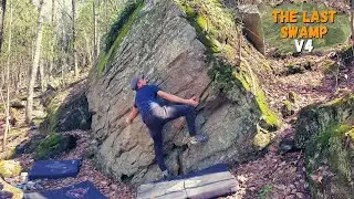The Last Swamp (V4) | Lac Beauchamp Bouldering