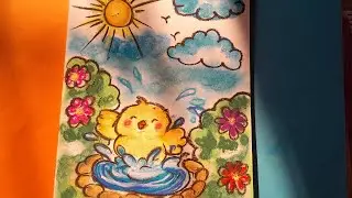 💛🧡cute soft pastel drawing #art #ideas 