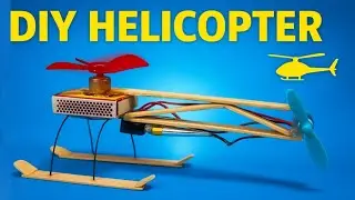 DIY Helicopter at Home 🚁 | Easy Mini Helicopter Project Using DC Motor