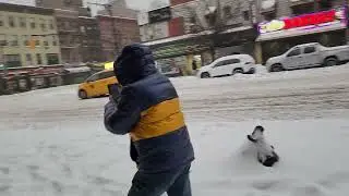 Torments De Nieve Domingo 1/25/26 New York 2nd Ave y Por LA 116 Harlem para mas videos Dale me gusta