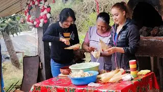 Tamales Autentico de Rancho con mis Hijas De Mi Rancho A Tu Cocina
