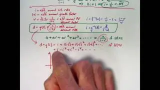 Actuarial Exam 2/FM Prep: Functional Relationships Between i, v, and d. Find an Unknown Int Rate.