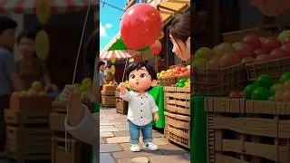 Color of Balloon 🎈 #cartoonygiggles #cartoonshorts #balloon  #fun #cocomelon #viral 🌈