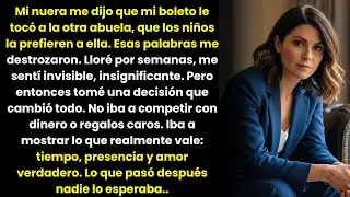 Tu boleto le tocó a la otra abuela. Los niños la prefieren a ella. Lo que hice después...