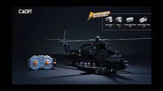 Helic&oacute;ptero Tactico Militar WUZHI-10 a Escala + Control Remoto