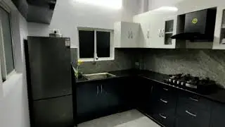 My Classic Modular kitchen tour | Indian kitchen tour | White and Grey color