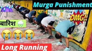 😭बारिश Long Running Murga Punishment😭लड़कियों की ख़राब हालत #murgapunishment #viralvideo #trending 