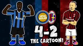 🔵⚫4-2 &laquo;Интер&raquo; против &laquo;Милана&raquo;!🔴⚫ Возвращение в мультяшном стиле (Голы миланского дерби: лучшие мо...