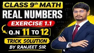 Dr K C Sinha Maths | Class 9 Real Numbers Ex 1.1 Part 2 | Q11 & Q12 | Hindi
