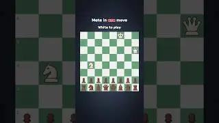 White to play &mdash; Mate in 1 move.#chesspuzzle