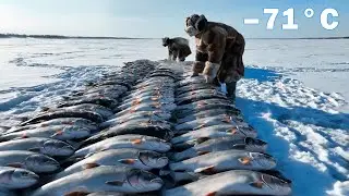 Extreme Ice Survival - Catching and Cooking 2000kg of Fish in the Frozen Wild