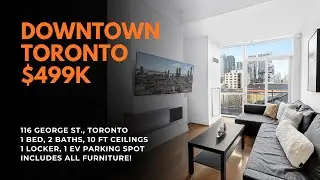 Downtown Toronto Condo for $499K! FULL Tour of This Rare 10ft-Ceiling Gem!