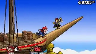 (Mi primer video de SSF2) 2 Maneras de morir Version Mario