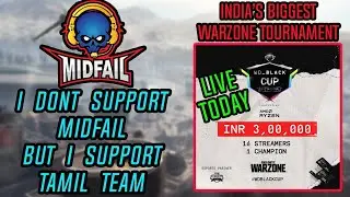 COD Warzone Tamil LIVE | I don't Support Midfail But I hope TAMIL Team Do well in WD Black Tourney