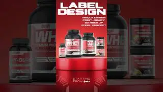 Supplement Label designs.