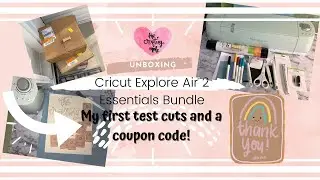 Cricut Explore Air 2 Essentials Bundle and First projects + Coupon Code!