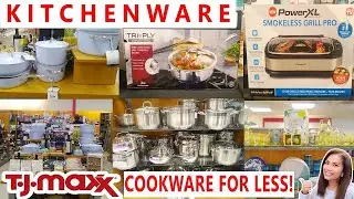 TJ MAXX SHOP WITH ME ❤️ ~Kitchenware ~Cookware ~Pots ~Pans #shopwithme #kitchenware #shopping