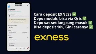 Cara Deposit Exness pakai Qris | Update setelah 01 oktober 2025 