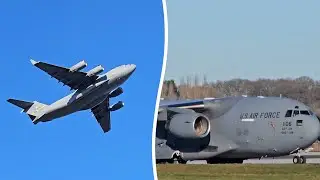 American military planes spotted in RAF airfield amid rising tensions | SWNS