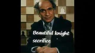 Beautiful knight sacrifice Mikhail Tal ||  Mikhail Tal vs Auer Martin