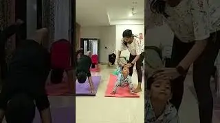 kid's yoga with fun & lots of strength flexibility