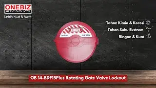 ONEBIZ Heavy Duty Loto OB 14-BDF15Plus Rotating Gate Valve Lockout