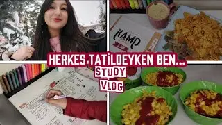 Sömestr Tatilde Kamp, Ders ve Market Vlog ⏩ 9.Sınıf #school #viral #keşfet #study #sömestr 