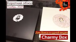 #CharmyBox 2 Бокса в 1 (Короткий выпуск) Ноябрь 2025 - #beautybox #Распаковка #Unboxing