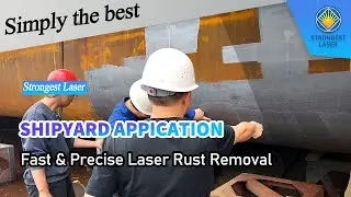 STRION LASER - Laser Cleaning in Shipyard Application  #lasercleaning  #shipyard