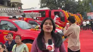 बदलापूर मध्ये अग्निशामक वाहणानाचा उदघाट्न