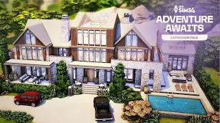 Семейный дом в Гибби-Пойнт с 6 спальнями 👪 | The Sims 4: Приключения ждут | Скоростное строительс...