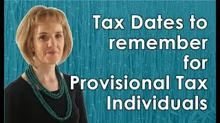 What Dates to Remember for Provisional Tax Individuals