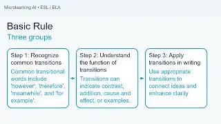Transitions between ideas - SAT Reading