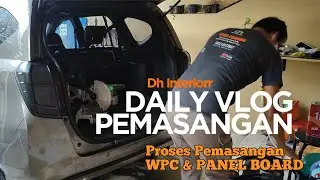 Proses pemasangan WPC dan PANEL BOARD Tebal 8MM