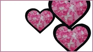 Valentine's day craft: Stained Glass Heart