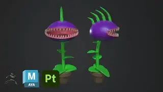 Flytrap - Autodesk Maya 2024, ZBrush, Substance 3D Painter / Timelapse