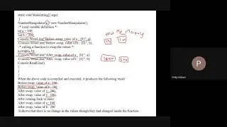 Passing Parameters to the Methods in C# NET