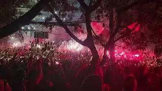 Prévia da Torcida Independente. São Paulo x Cobresal - Libertadores 2024 (chegada do ônibus)