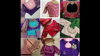 Embroidery work blouse designs Aari work blouse designs latest maggam work blouse designs 