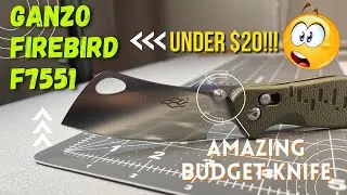 An AWESOME cleaver knife for under $20!! Ganzo Firebird F7551