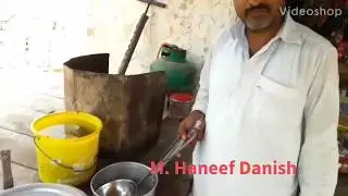 How to make tea in a Village Hotel of Pakistan by Haneef  حنیف دانش خان ہوٹل Danish in Urdu Hindi